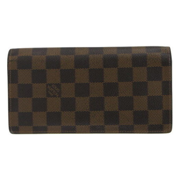 Louis Vuitton Ebene Damier Brown Brazza Portefeuille Brown Wallet Long - Picture 1 of 5